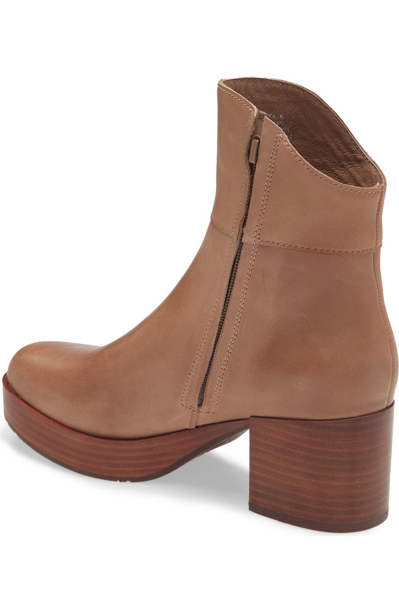 Chocolat Blu Retro Platform Boot, Alternate, color, Taupe Leather