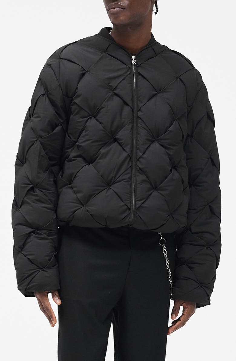 Represent Pillow Puffer Jacket, Main, color, Jet Black