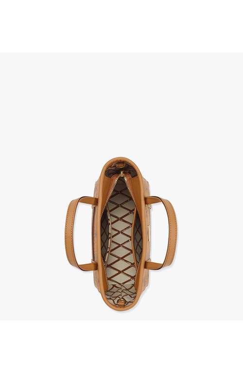 Mcm Toni Top-zip Shopper In Cognac