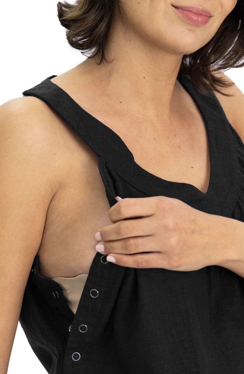 Angel Maternity V-Neck Maternity/Nursing Tank, Alternate, color, 