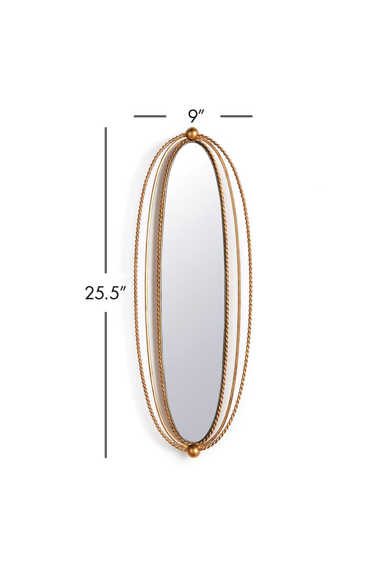Braiden Mirror, Alternate, color, Gold