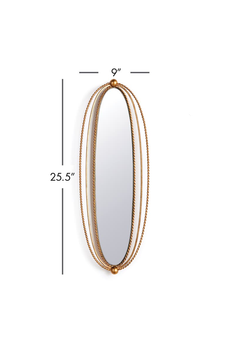 Napa Home & Garden Braiden Mirror, Alternate, color, Gold