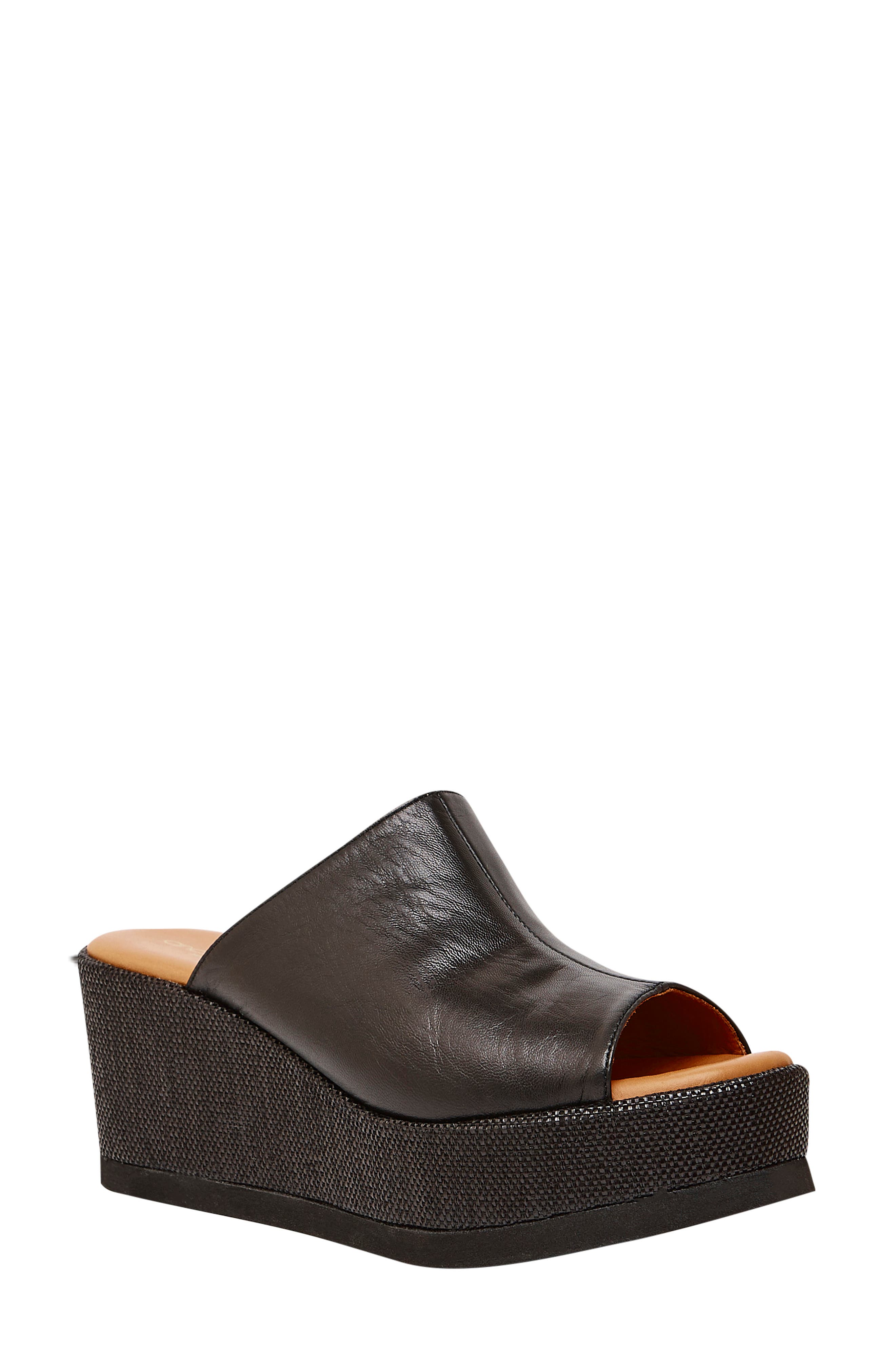 André Assous Clara Platform Wedge Slide Sandal, Main, color, 