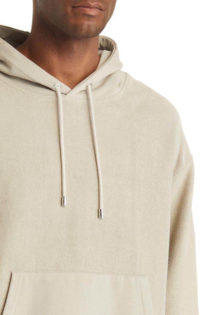 FRAME Reversed Hoodie Sweatshirt, Alternate, color, Deep Fog
