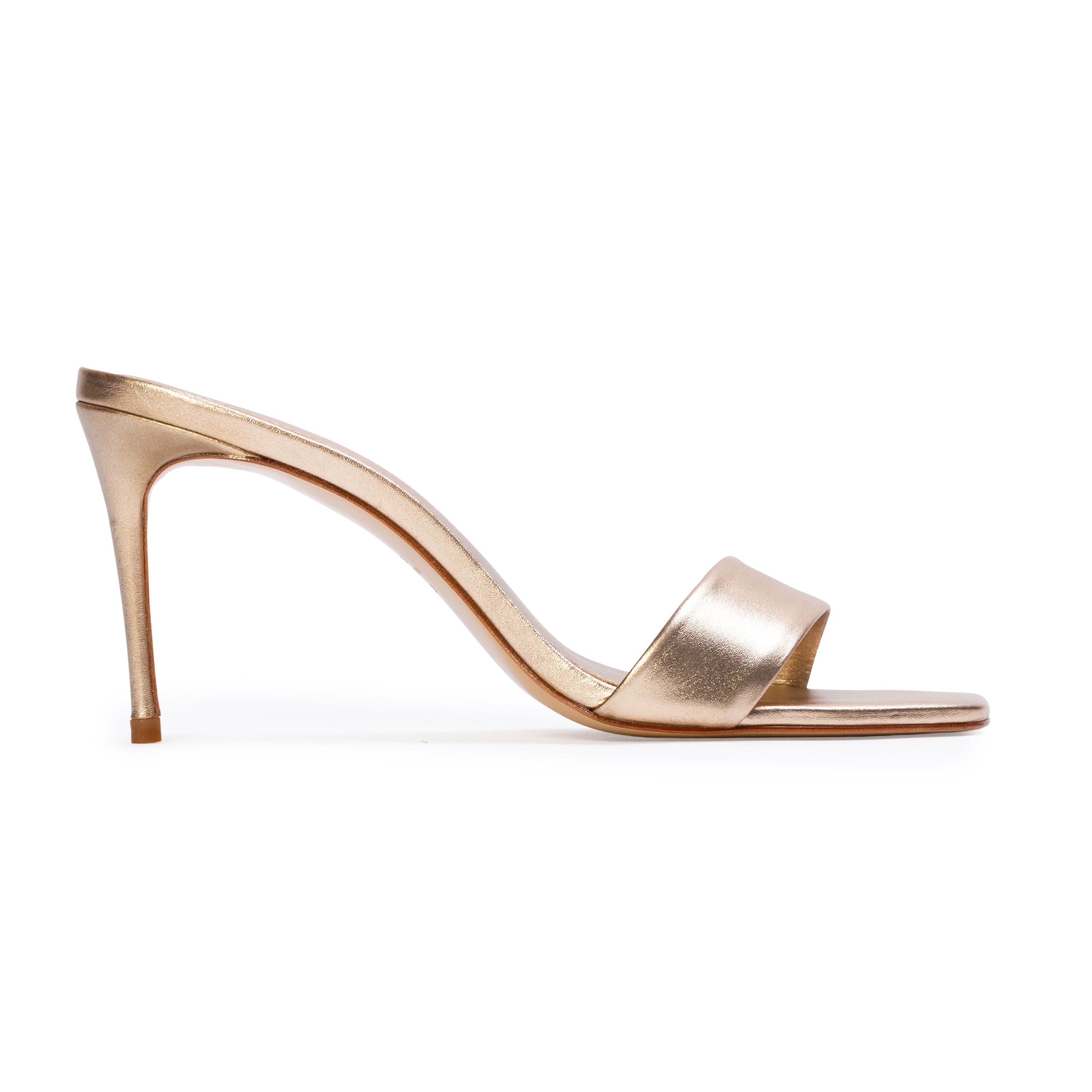 Naomi 80 Metallic Mule, Main, color, Gold Metallic Leather