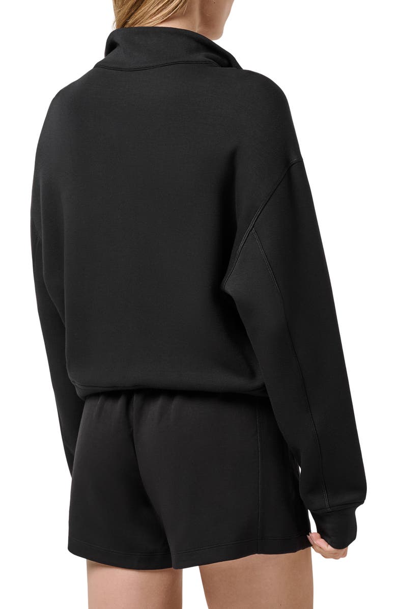 TravisMathew Skyloft Soft Half Zip Sweatshirt, Alternate, color, Black
