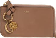 Chloé Small Alphabet Zip Leather Card Holder