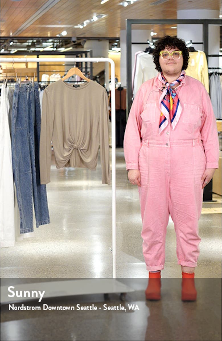 Jenna Knotted Long Sleeve T-Shirt, sales video thumbnail