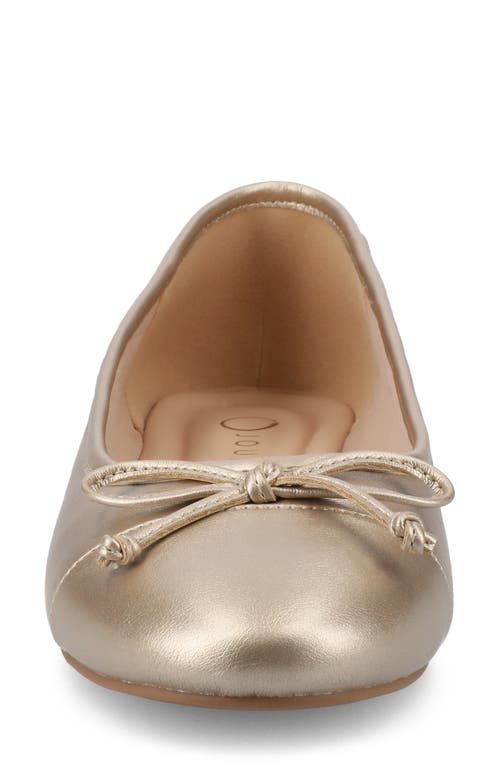 Journee Collection Kaiah Ballet Flat In Champagne