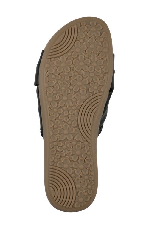 Cliffs By White Mountain Fasha Slide Sandal In Black Smooth