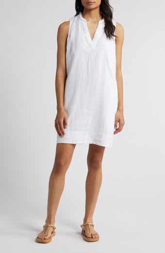 Tommy Bahama Two Palms Double Ruffle Linen Dress