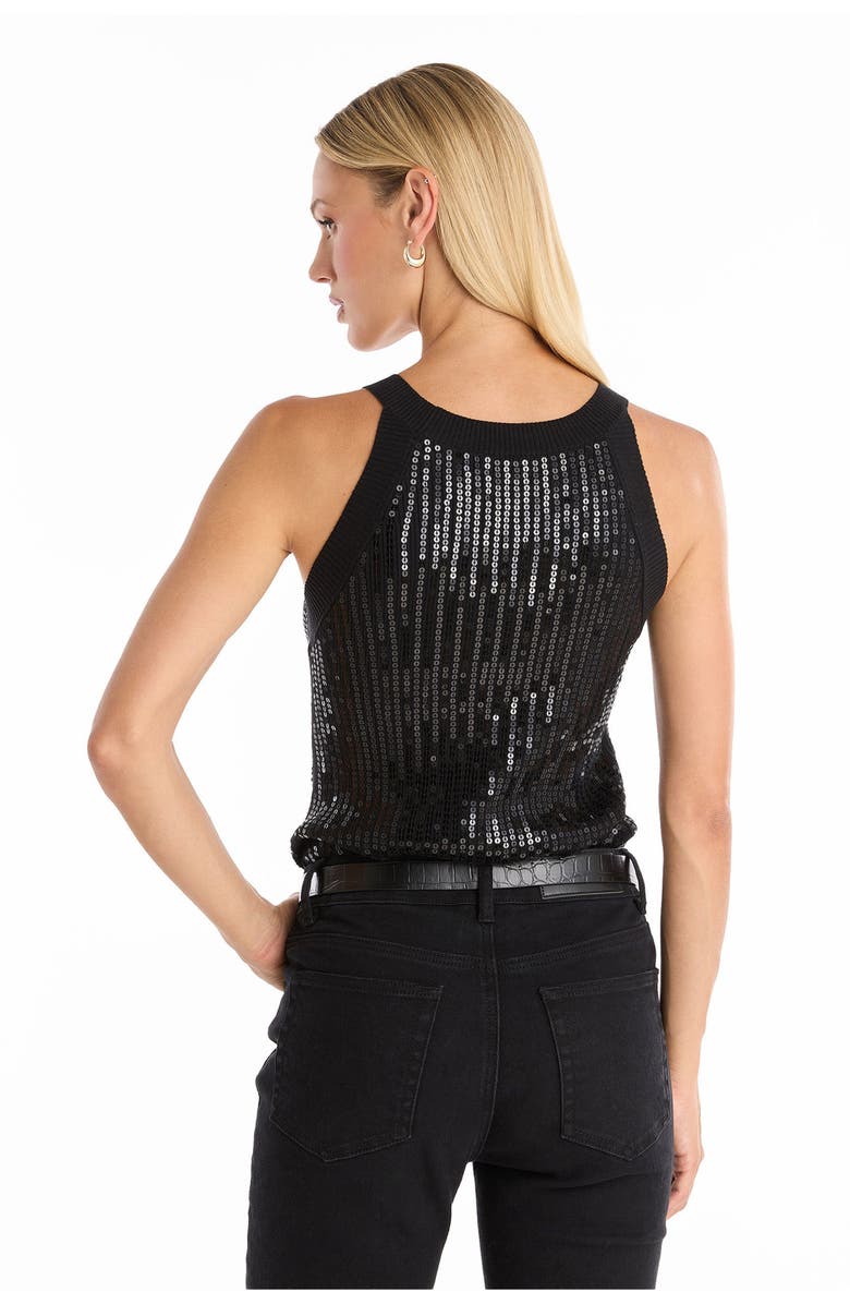 The Noli Shop Shae Sequin Tank, Alternate, color, Black