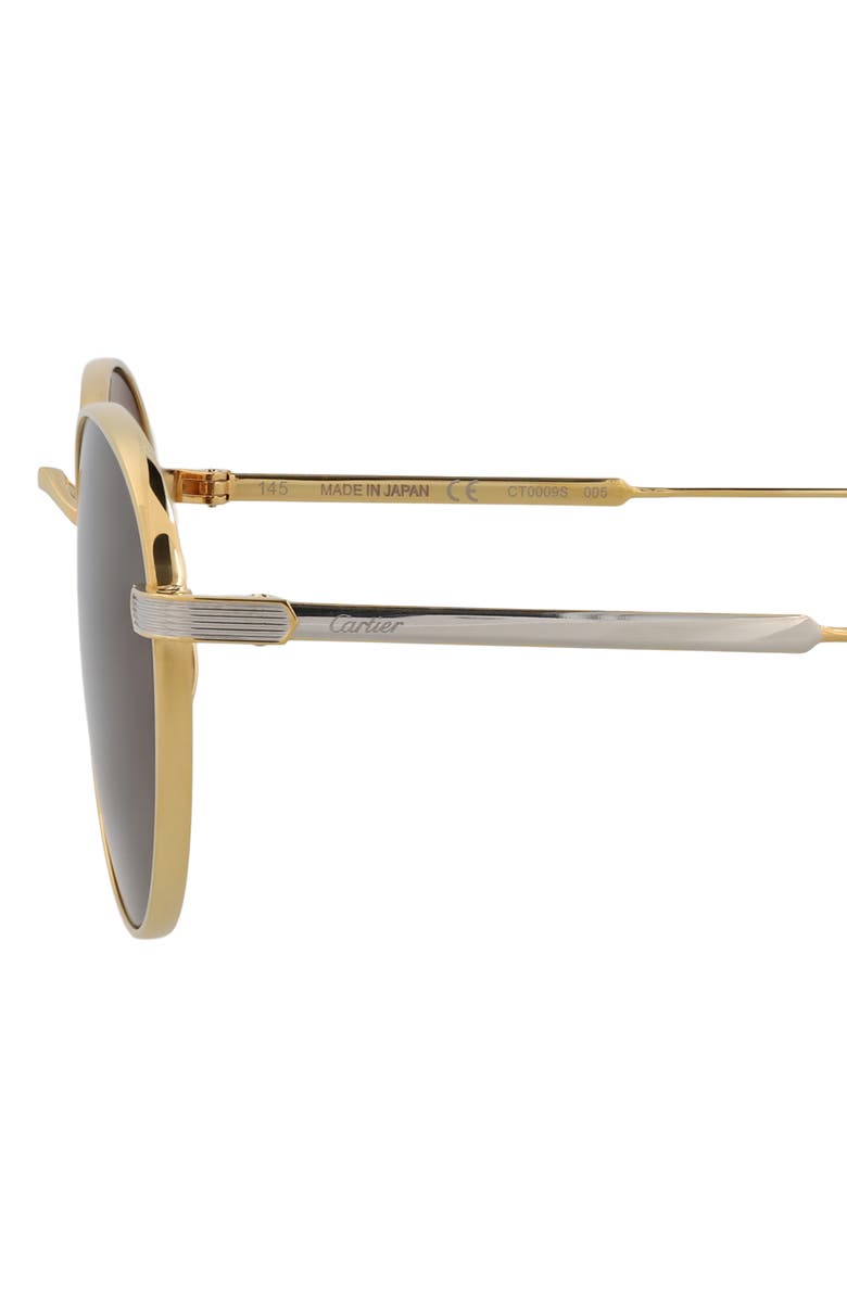 Cartier Special Edition 53mm Round Sunglasses, Alternate, color,