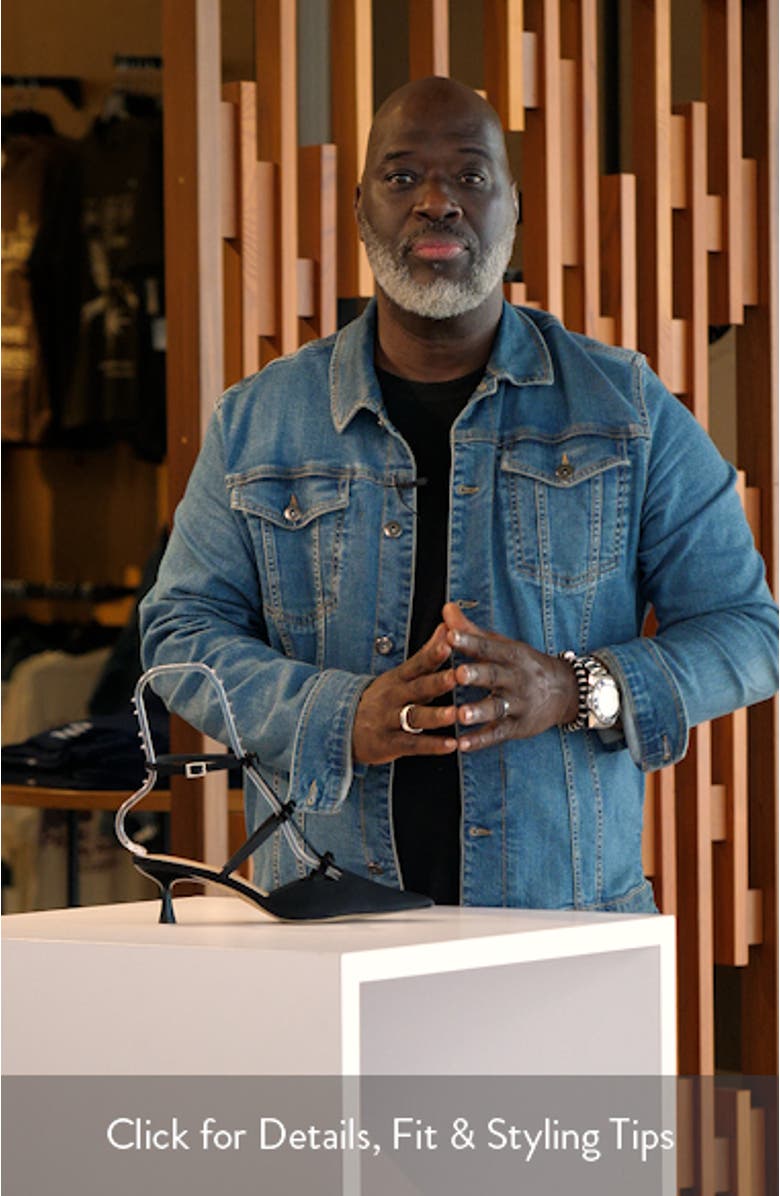 Elisabetta Ankle Strap Pointed Toe Kitten Heel Pump, sales video thumbnail