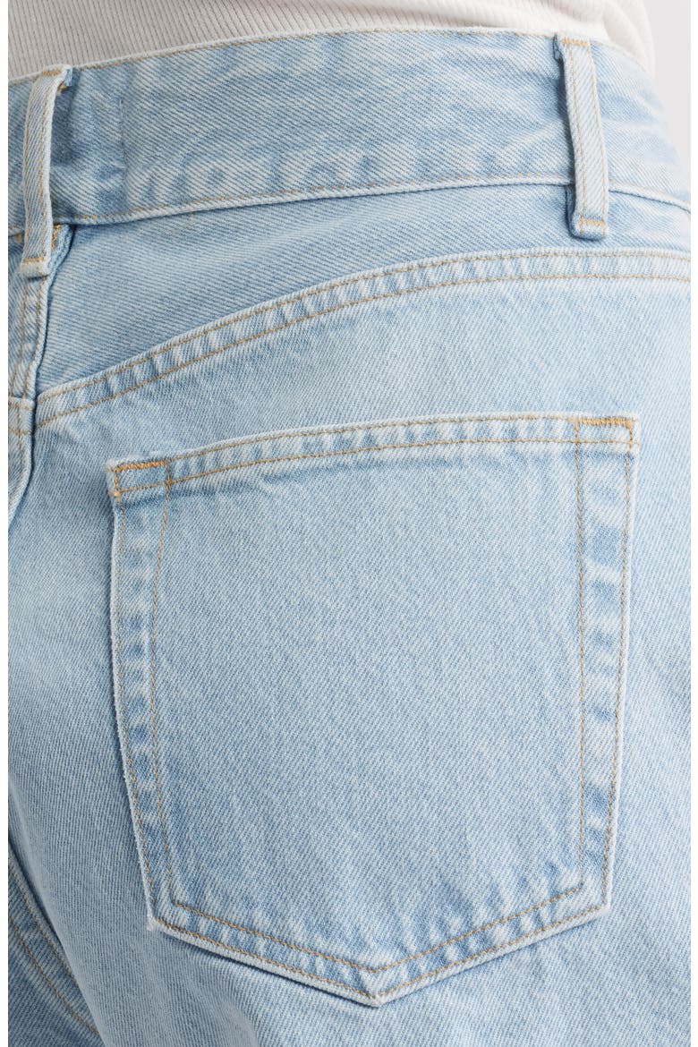 The Charm High Waist Denim Shorts, Alternate, color, NEVER