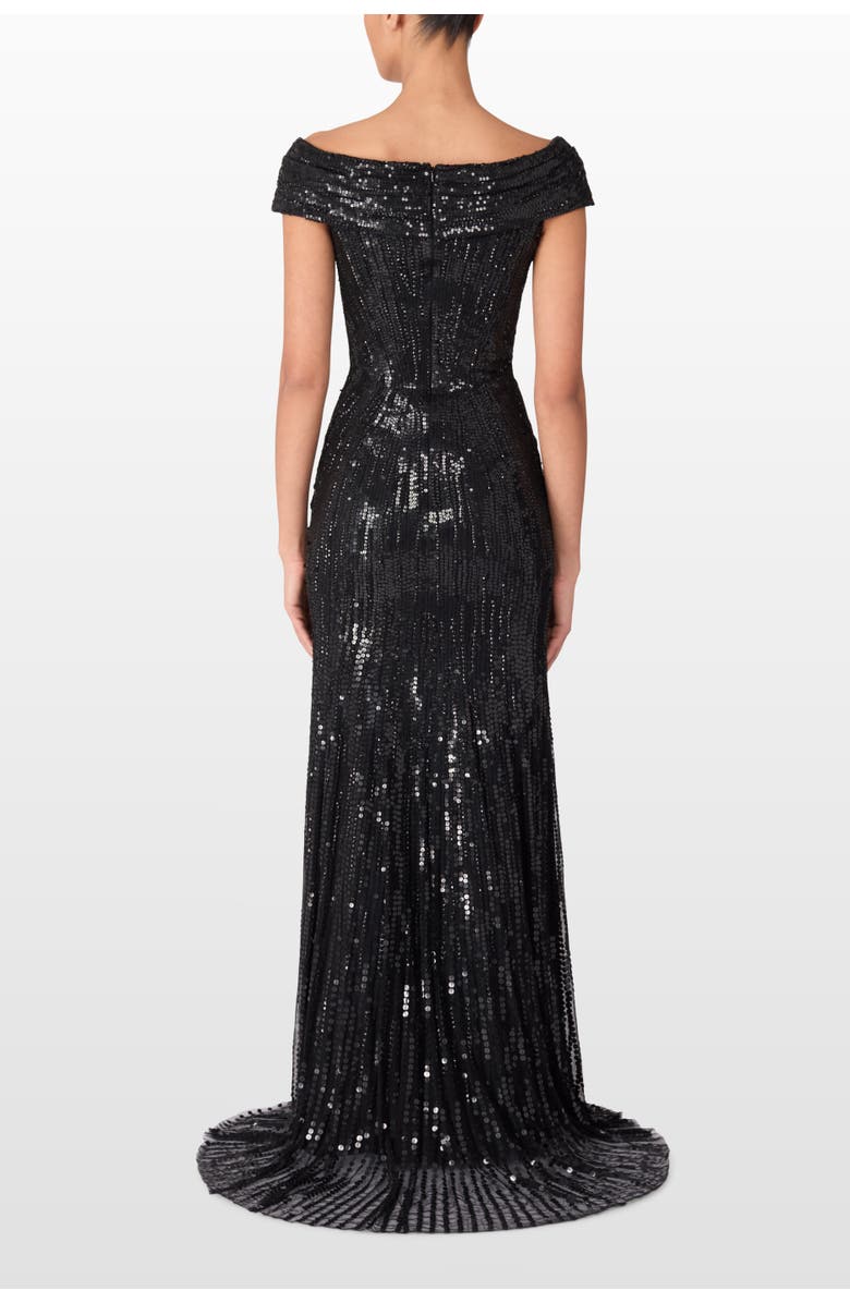 Jenny Packham Nile Dress, Alternate, color, Liquorice