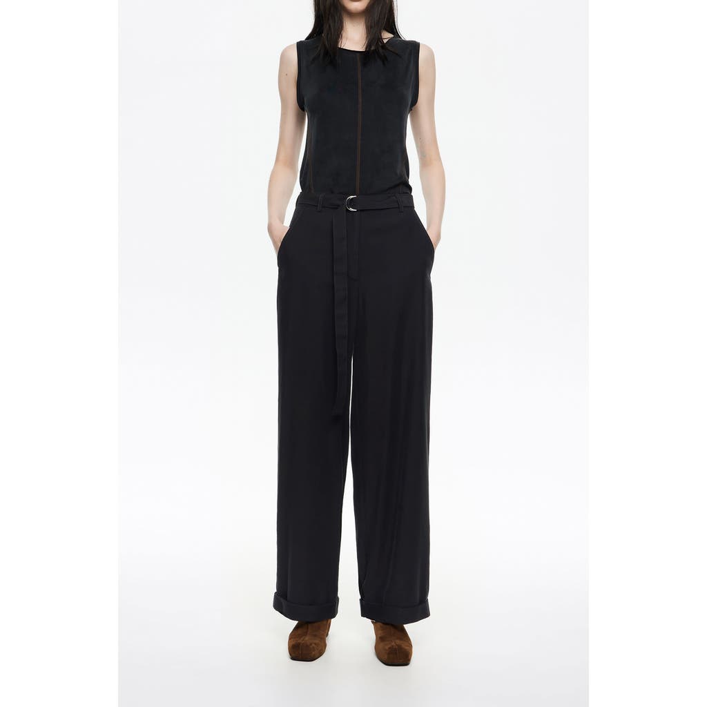 Bimba Y Lola Flared Trousers In Black