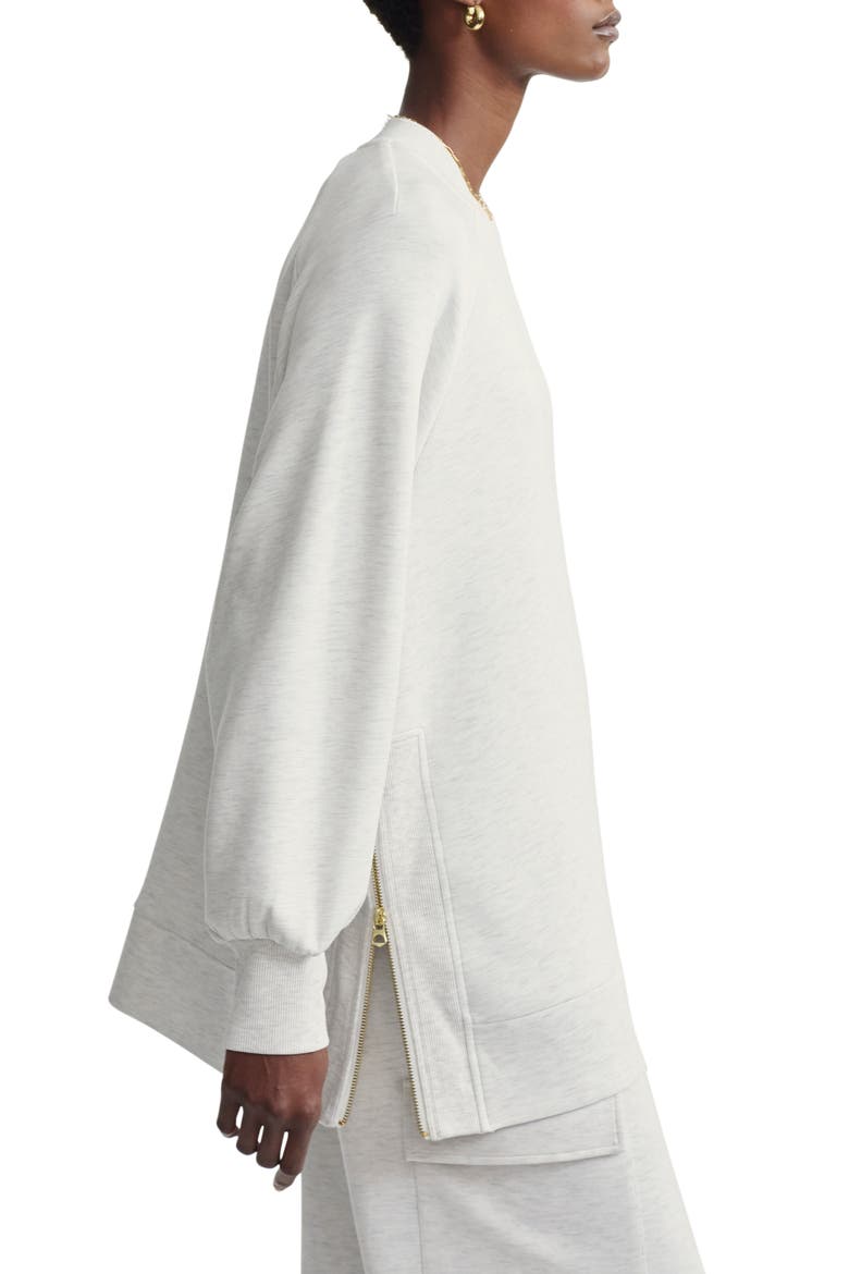 Nicole Oversize Sweatshirt, Alternate, color, IVORY MARL
