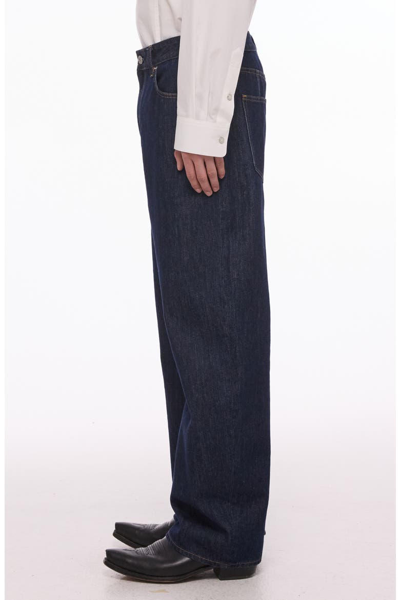 Saddle High Waist Relaxed Wide Leg Jeans, Alternate, color, RINSED INDIGO