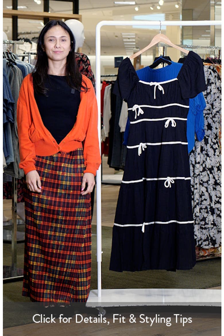 Harvey Bow Tiered Maxi Dress video