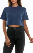 Urban Social Cloud Luxe Crewneck Crop T-Shirt