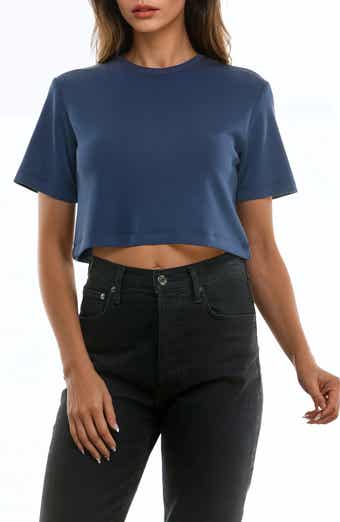 Urban Social Cloud Luxe Crewneck Crop T-Shirt