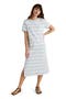 selected Mixy Stripe Ice Blue Multi