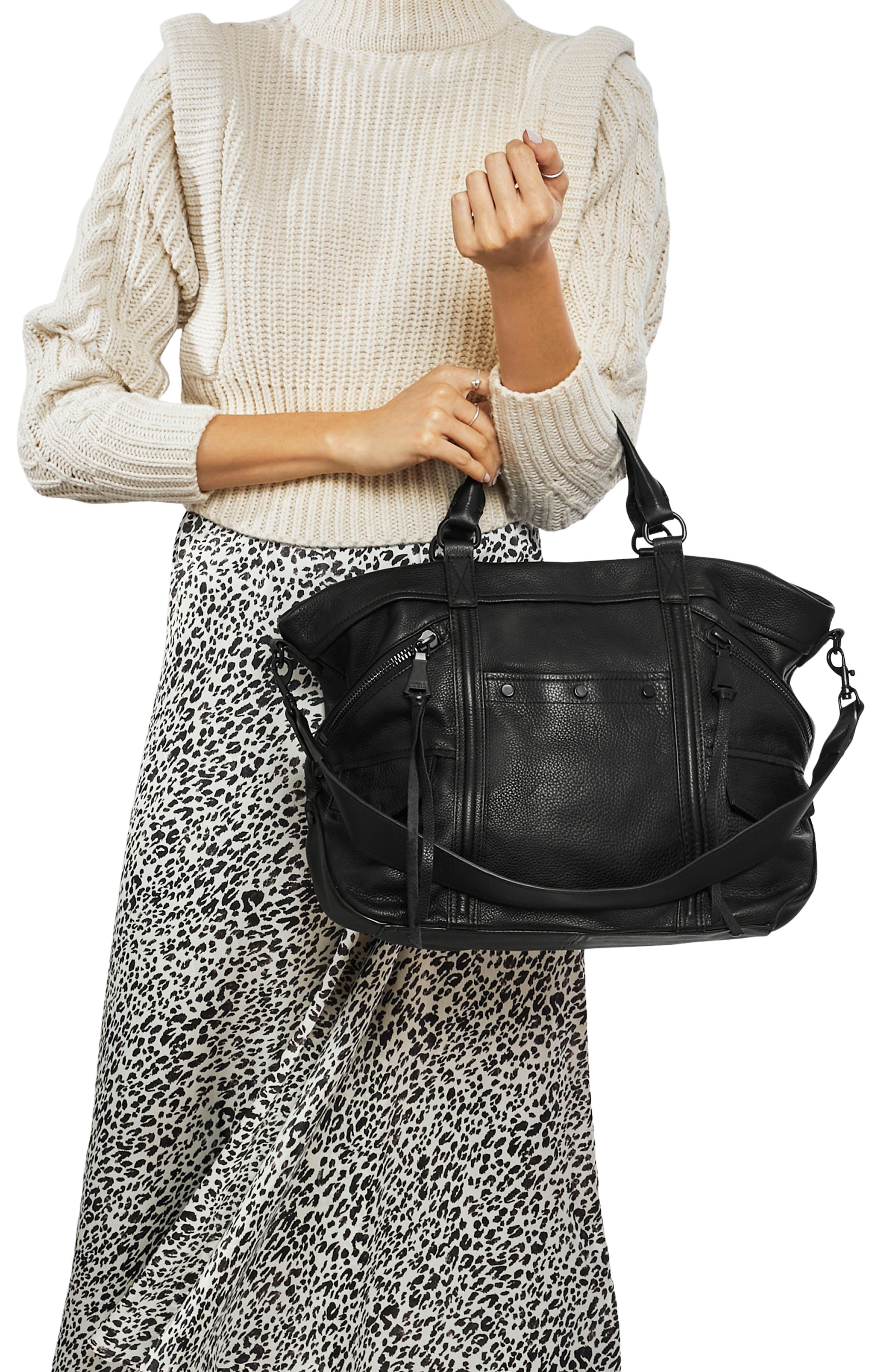 Aimee Kestenberg Fair Game Convertible Tote, Alternate, color, Black