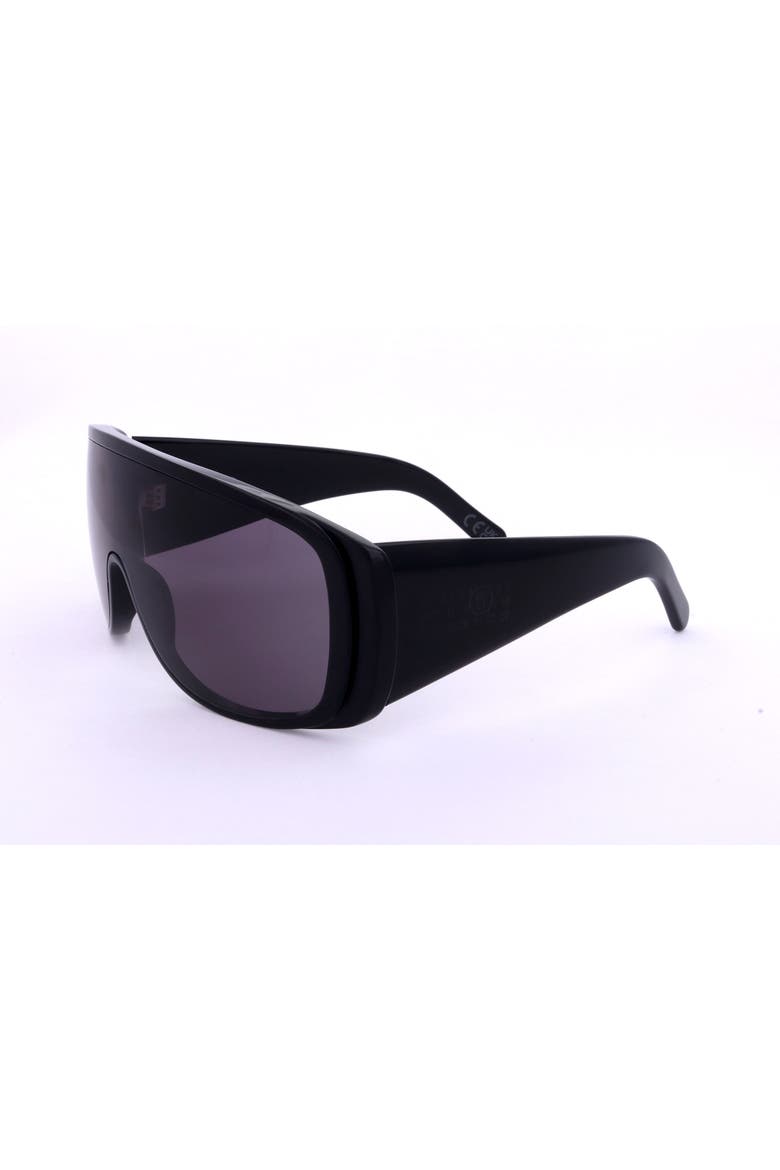 69mm Mask Sunglasses, Alternate, color, BLACK