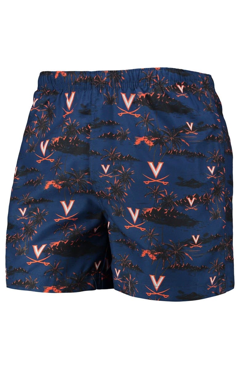 FOCO Men's FOCO Navy Virginia Cavaliers Island Palm Swim Trunks, Alternate, color, Navy