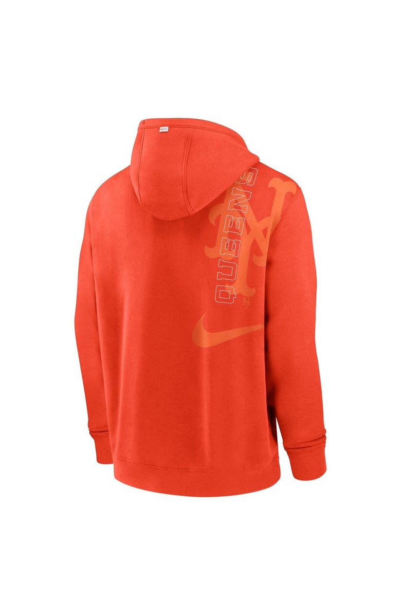 Nike Men's Nike Orange New York Mets Statement Ball Game Pullover Hoodie, Alternate, color, 