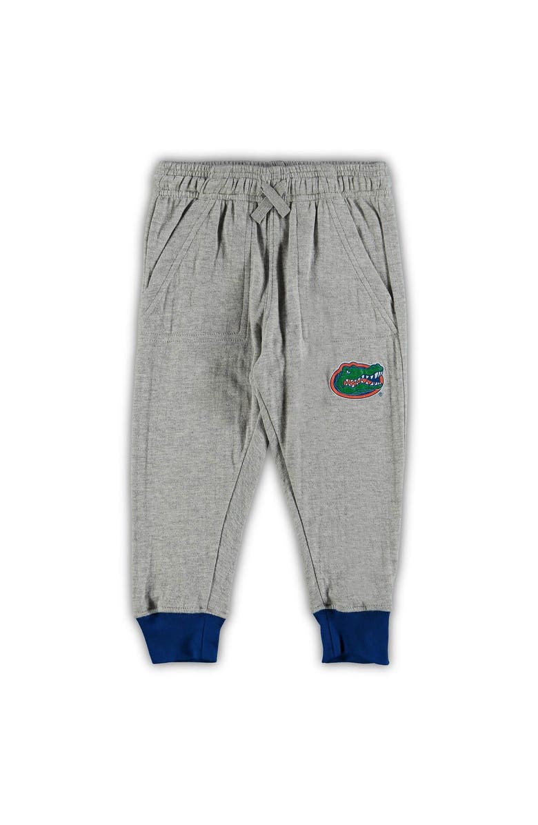 Wes & Willy Infant Wes & Willy Heathered Gray/Royal Florida Gators Jie Jie Long Sleeve Bodysuit & Pants Set, Alternate, color, Heather Gray