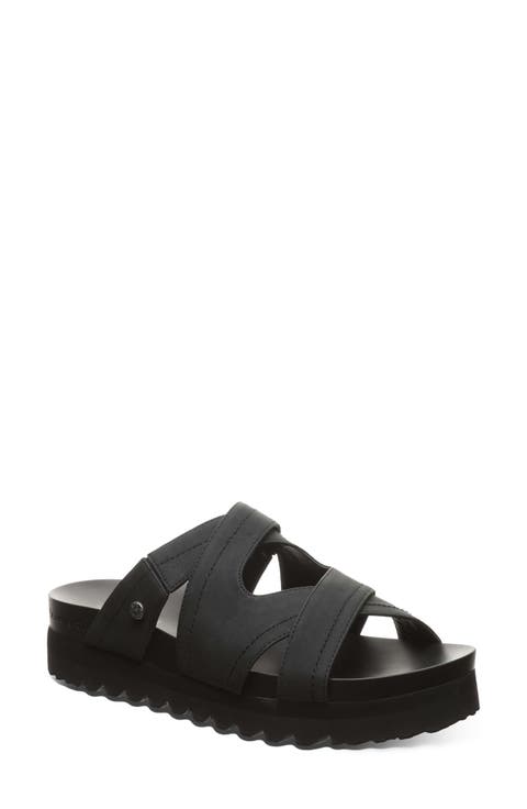 Crux Faux Leather Slide Sandal