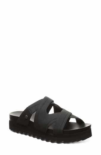 BEARPAW Crux Faux Leather Slide Sandal