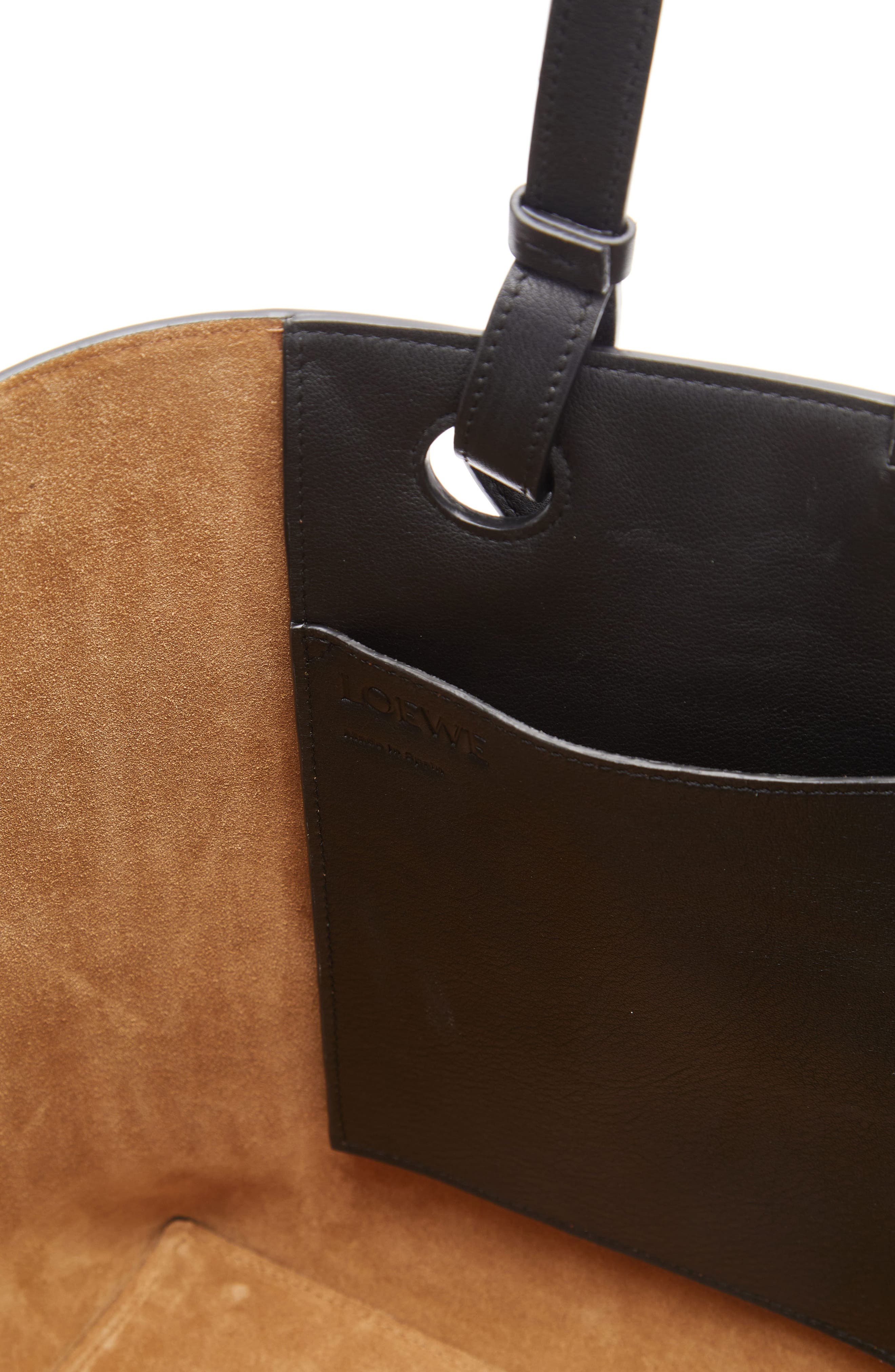 Loewe Anagram Suede Tote, Alternate, color, 