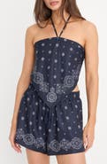Good American The Recess Halter Neck Handkerchief Top