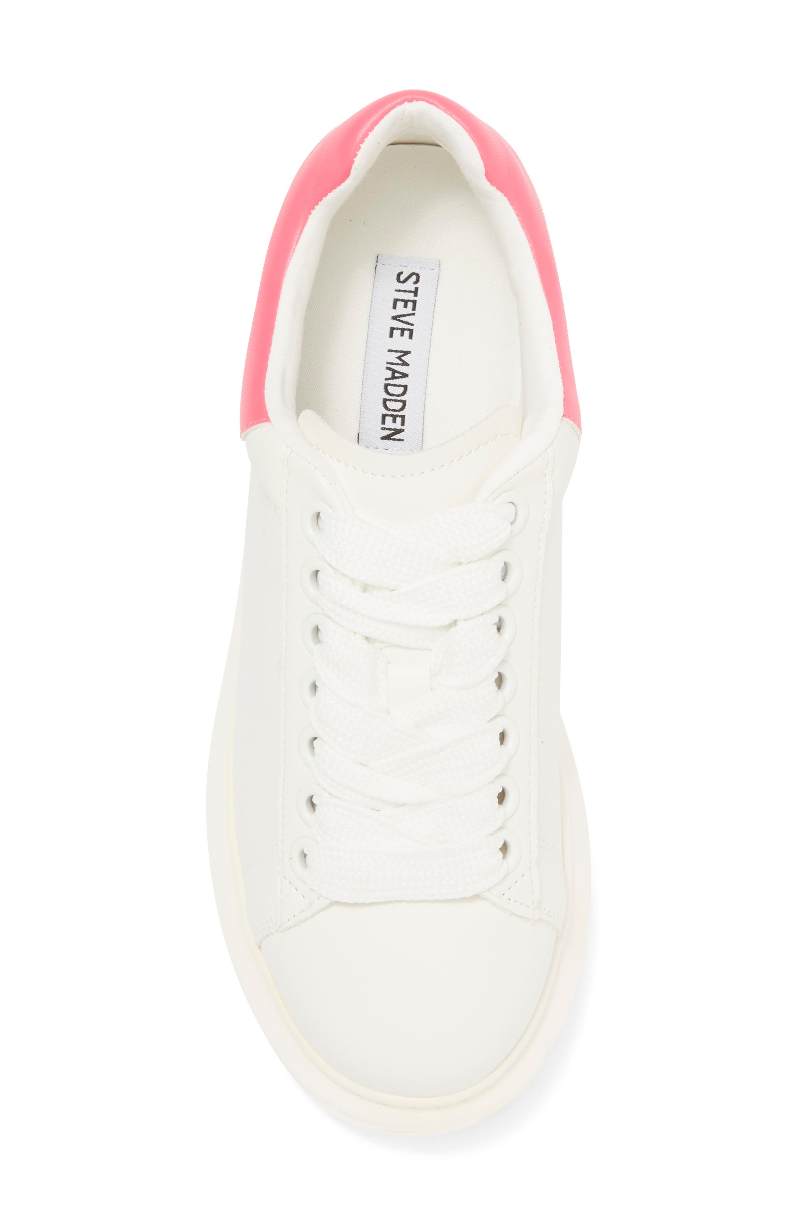 Gaines Platform Sneaker, Alternate, color, PINK/ WHITE