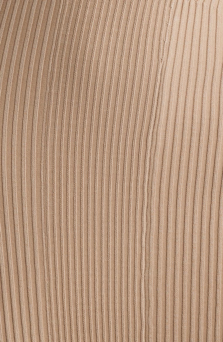 Cult Gaia Alyssa Cutout Shoulder Long Sleeve Rib Sweater Dress, Alternate, color, 