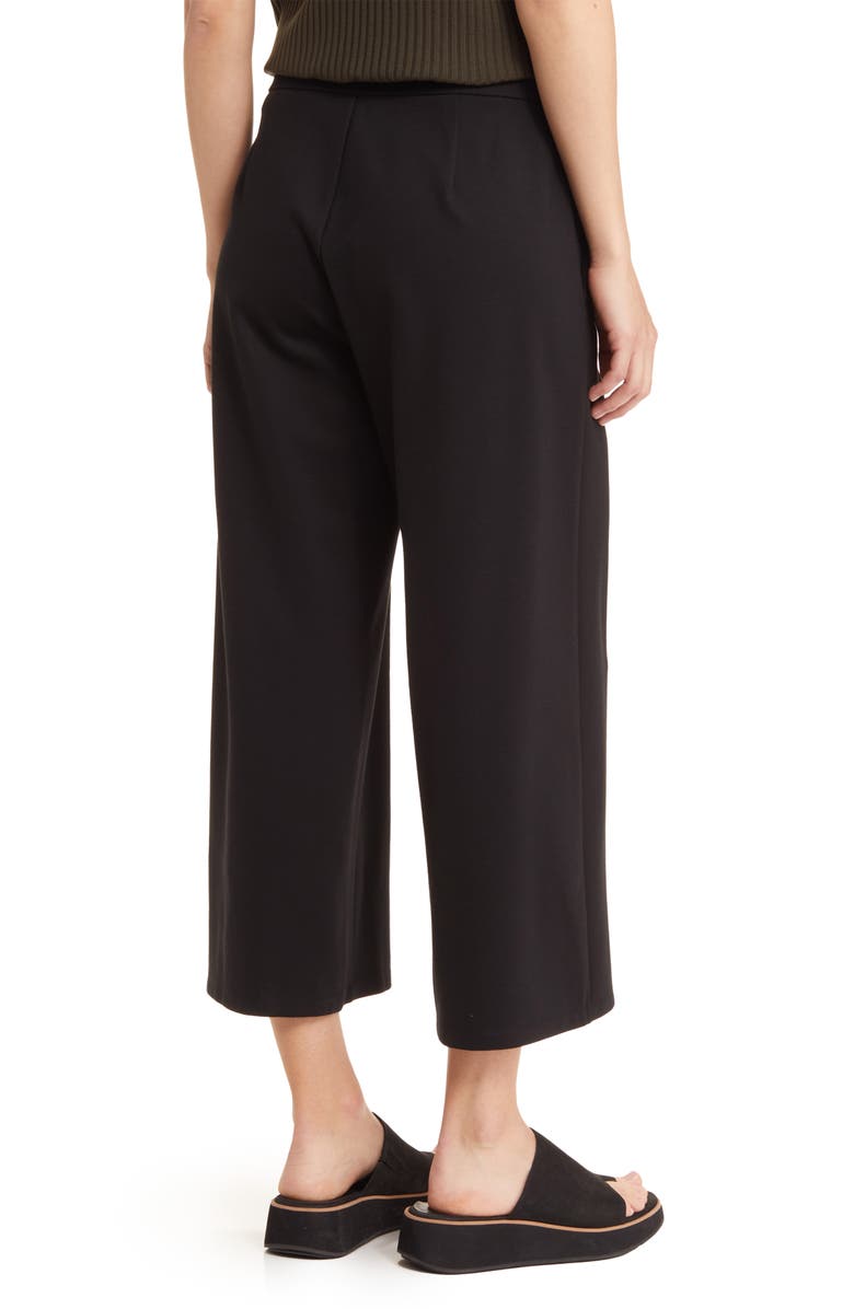 Eileen Fisher Crop Wide Leg Ponte Pants, Alternate, color,