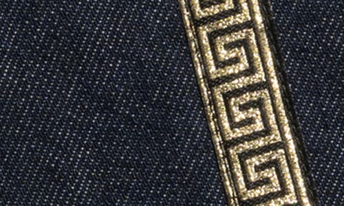 Atelier Saucier Grecian Set Of 4 Cocktail Napkins In Navy