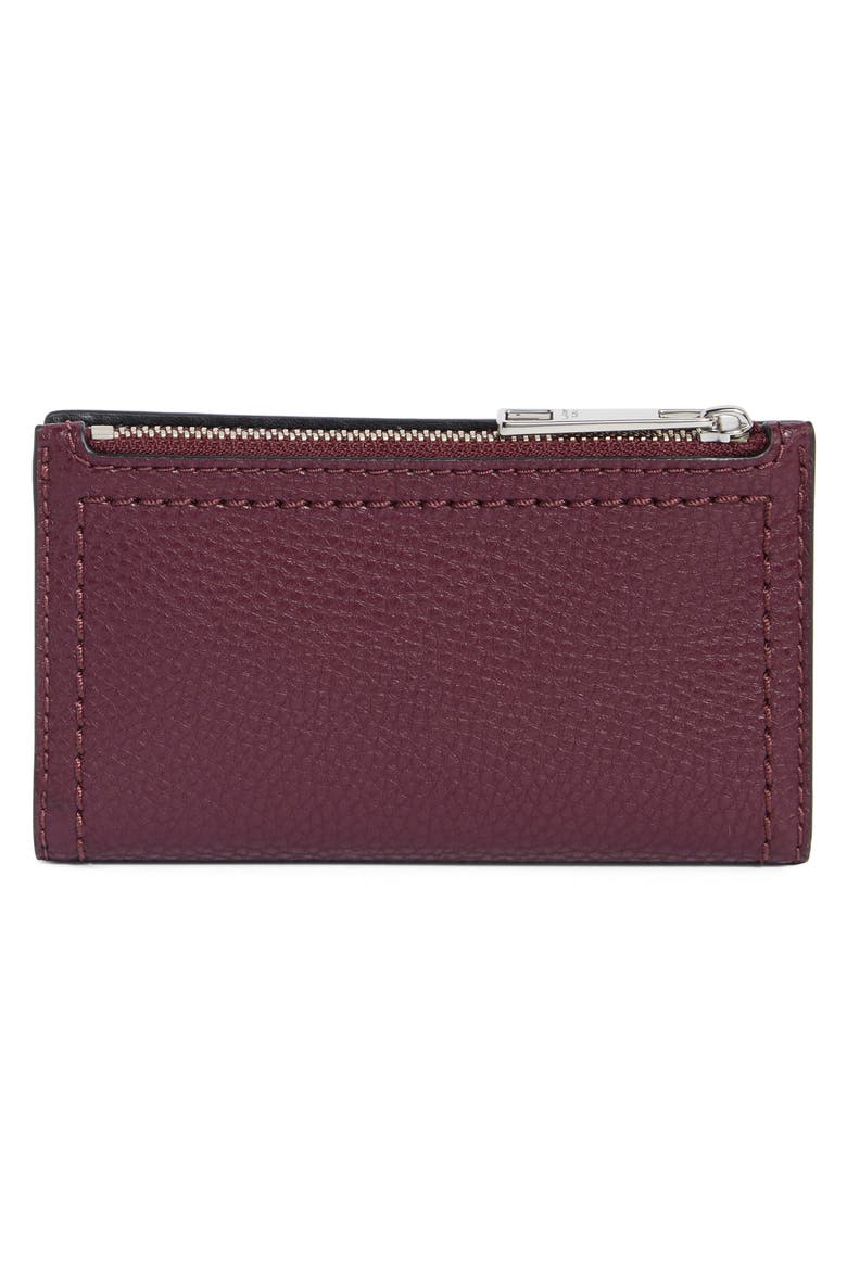 Medium Flat Wallet, Alternate, color, DARK PLUM