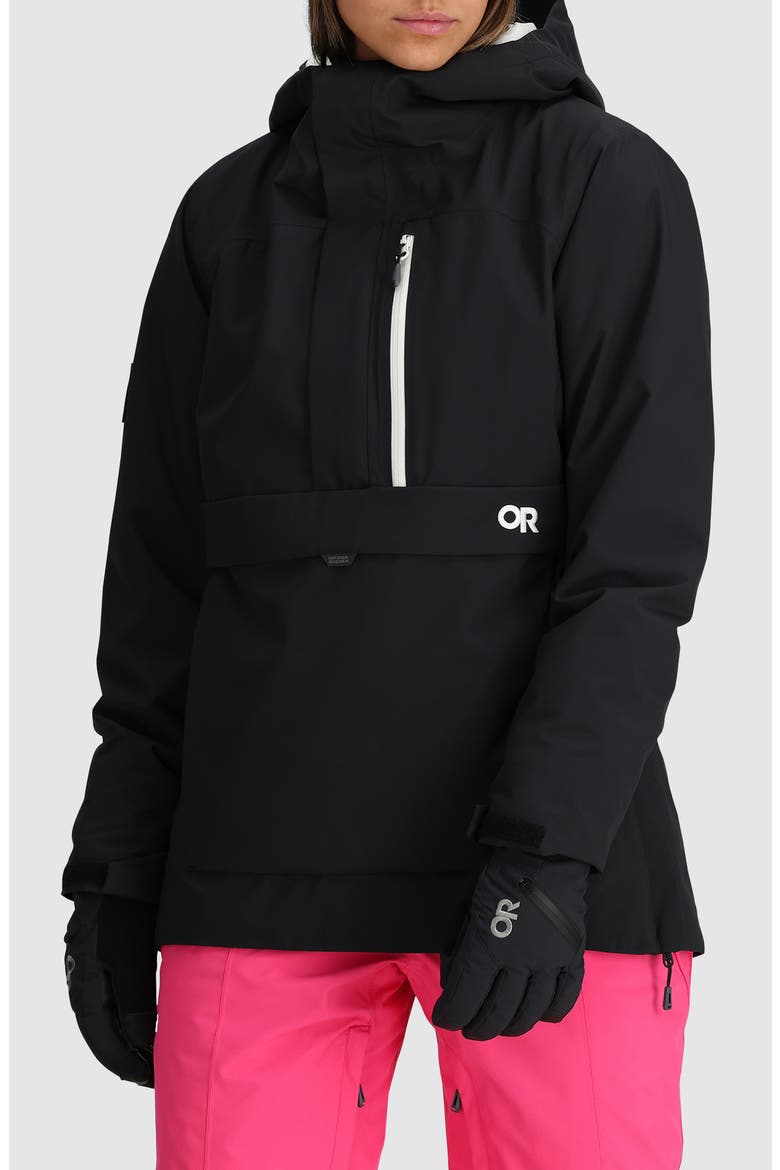 Snowcrew Anorak, Main, color, BLACK/SNOW