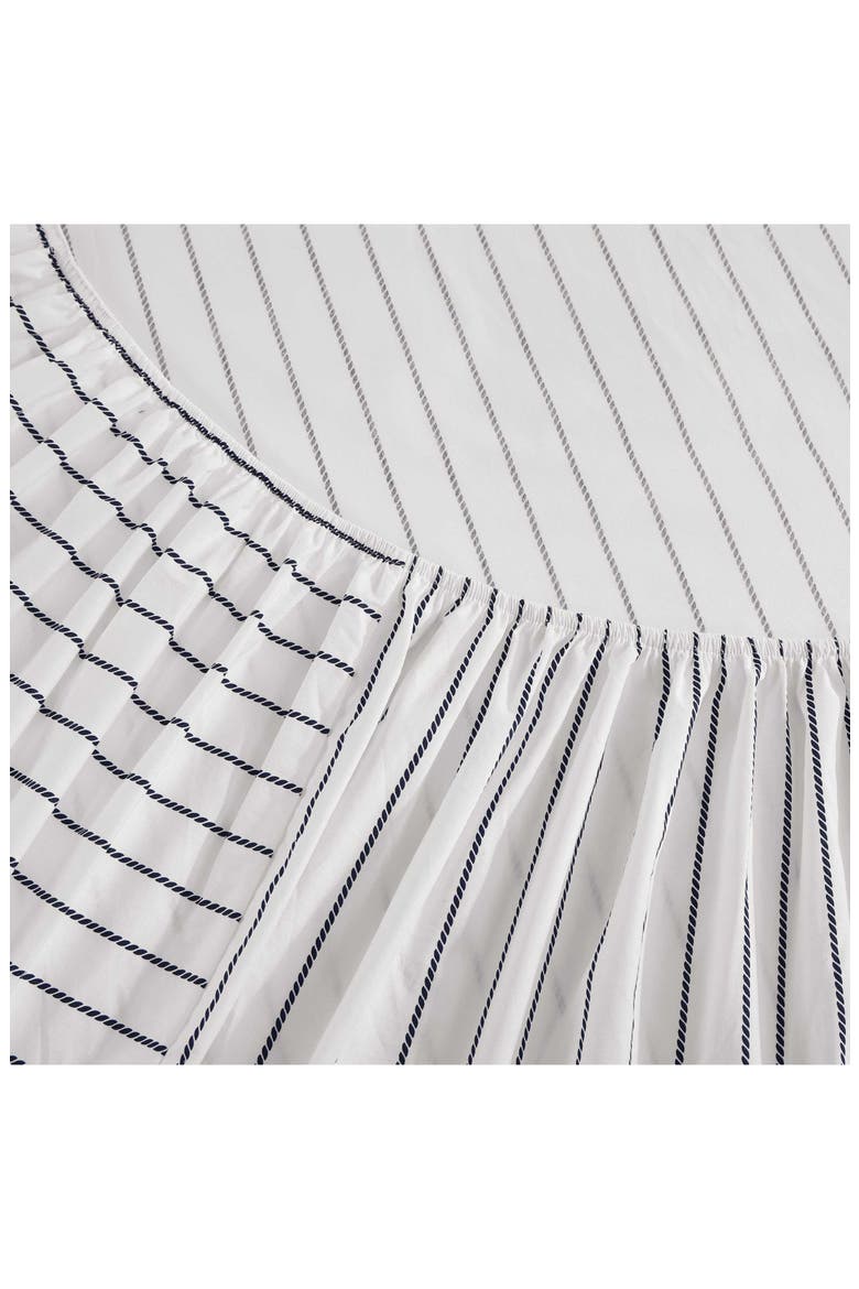 Rope Stripe Cotton Percale Sheet Set, Alternate, color, DARK BLUE