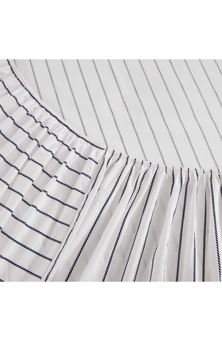 Tommy Hilfiger Rope Stripe Cotton Percale Sheet Set, Alternate, color, Dark Blue