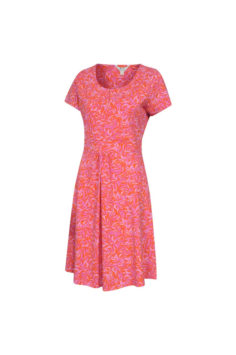 Orchid Leaves Dress, Alternate, color, Bright Pink