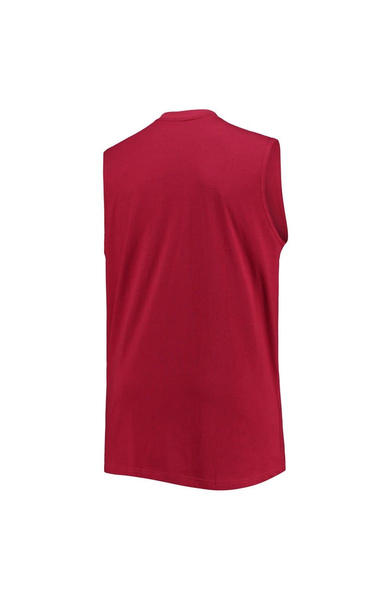 PROFILE Men's Red Atlanta Falcons Big & Tall Muscle Tank Top, Alternate, color, 