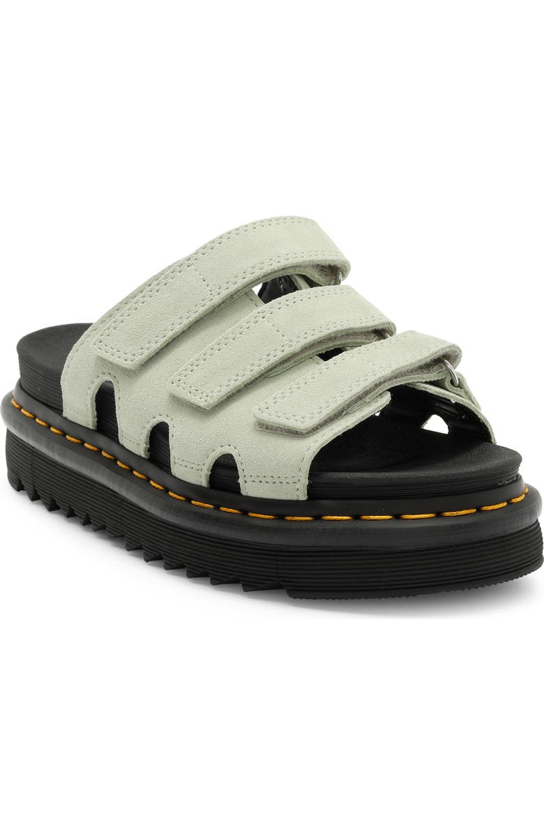 Dr. Martens Raine Platform Slide Sandal, Main, color, Sage Green