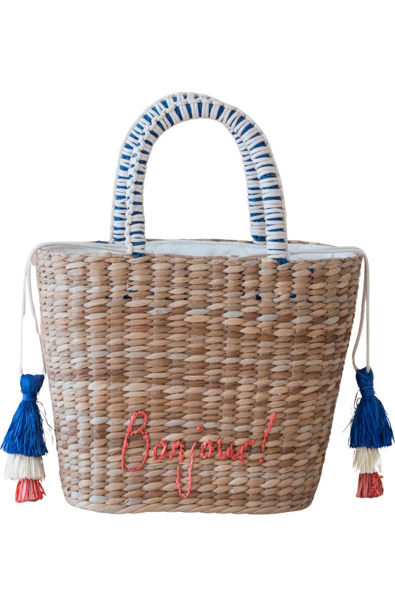 LIKHA Bonjour Embroidered Tote Bag, Main, color,
