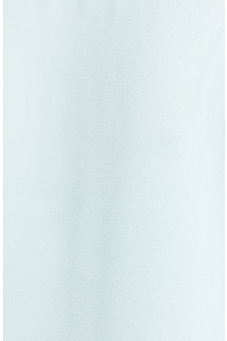Pleat Front V-Neck Blouse, Alternate, color, AQUA ICE