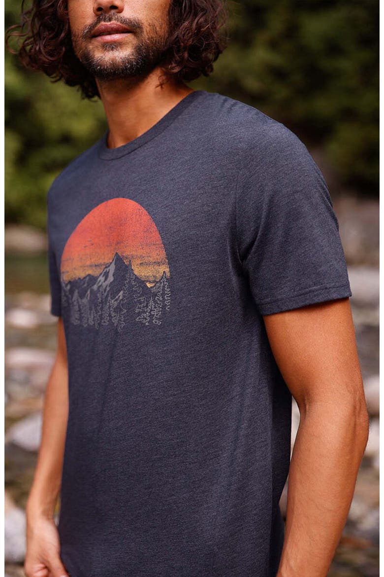 Vintage Sunset T-Shirt, Alternate, color, Midnight Blue Heather/Arbutus